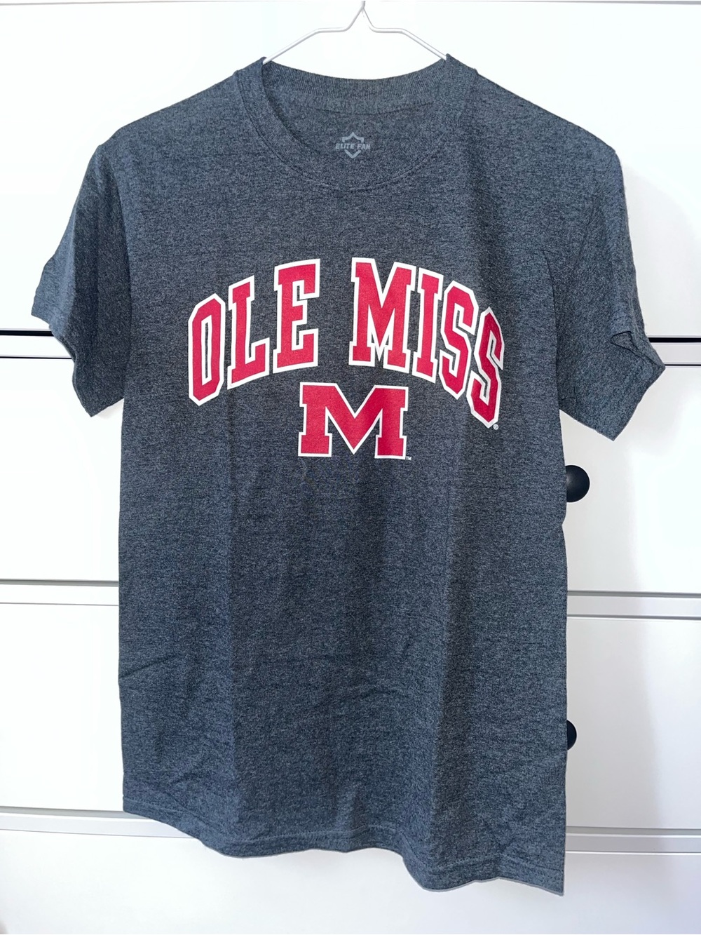 Ole Miss Grey Short Sleeve Collegiate Tee